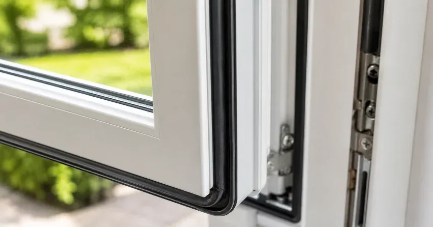 casement window cranked fully open in a Dunkerron, Bradford home