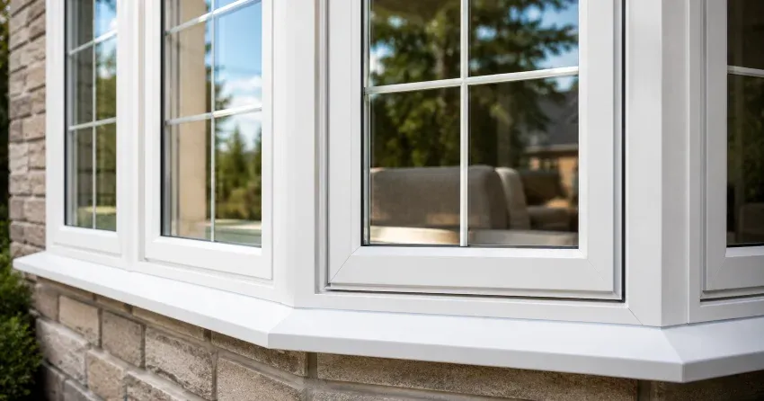 bay window alcove seating area in a living room in Coulson
