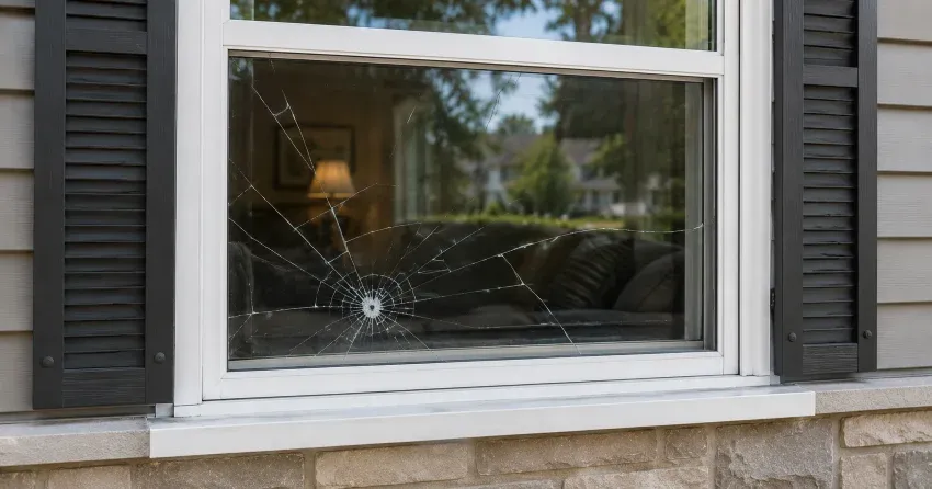 technician measuring window opening for emergency glass replacement Dunkerron, Bradford