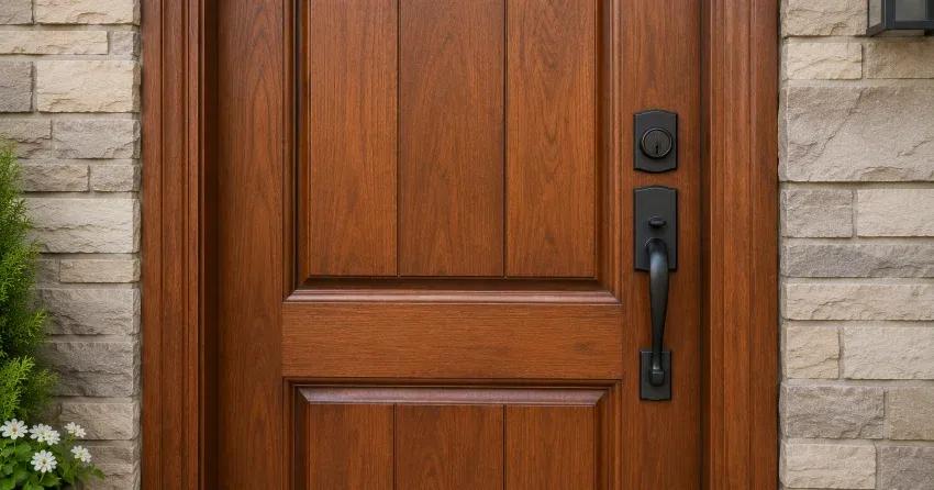 custom door installation technician fitting frame Bradford