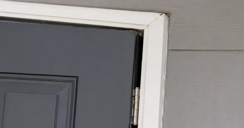 technician tightening a loose door hinge in Bond Head, Bradford